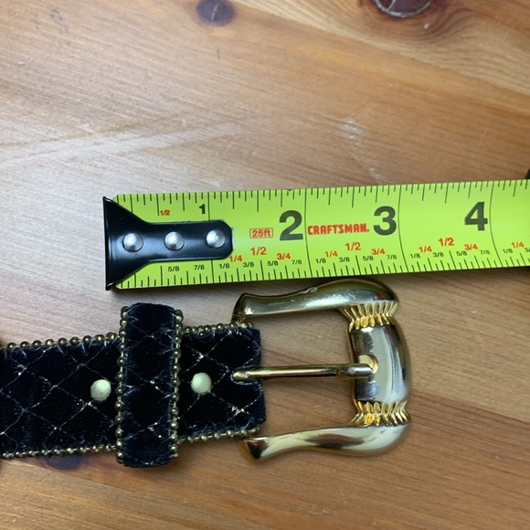 Cleo NWOT black belt with sparkle, gold buckle - Picture 7 of 8